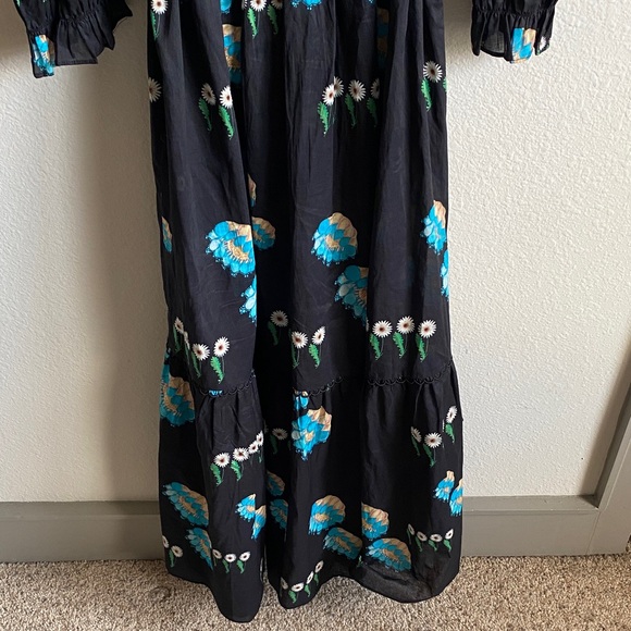 Cynthia Rowley Black Dress with Floral Design - Picture 11 of 14